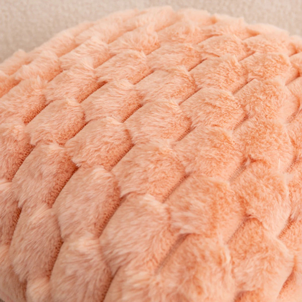 Pack Of Two Artificial Plush Fur. Decorative Throw Pillows. No Pillow Core
 ﻿