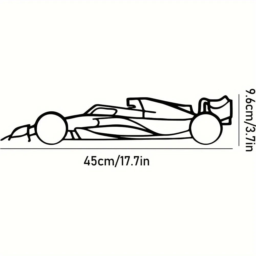 Black Metal Wall Art Sports Car