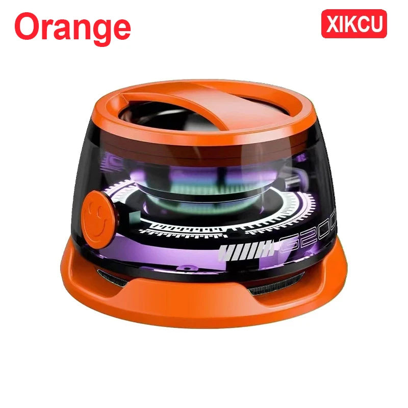 Mini Stereo Magnetic Bluetooth XIKCU Portable Speaker RGB Color light Phone Holder