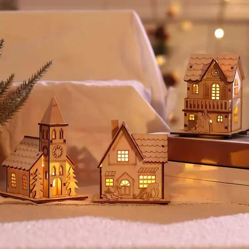 Christmas Village with lights