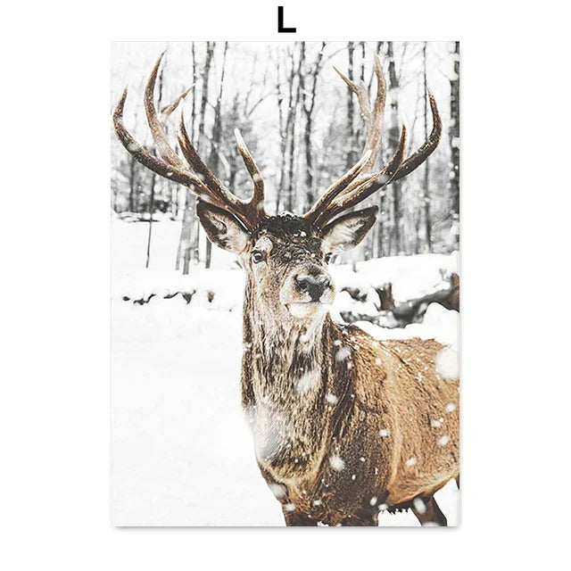 Modern Forest Winter Landscapes On Canvas