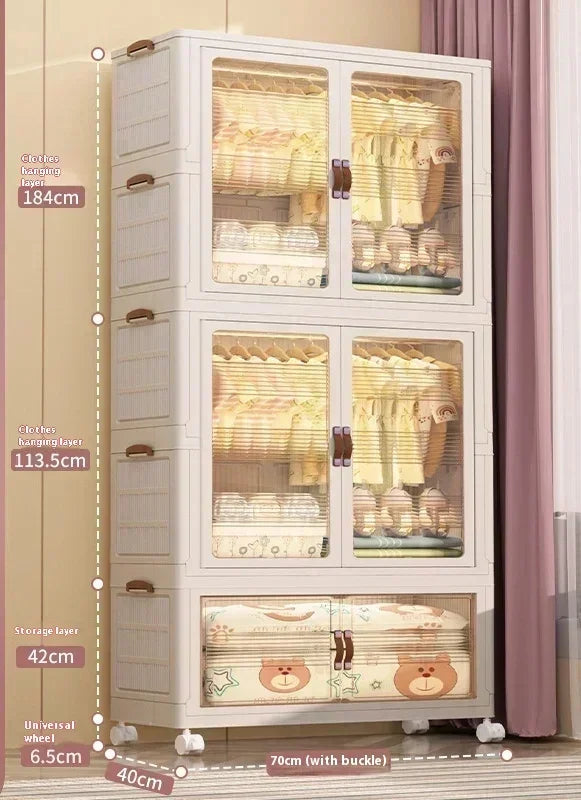 Baby's Bedroom Closets Wardrobe Transparent Stable