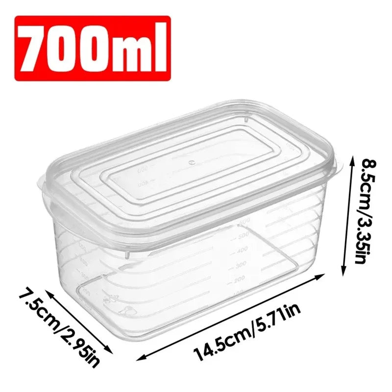 1/3/5PCS Refrigerator Box containers Organize Fresh Vegetable, Fruit, Left overs