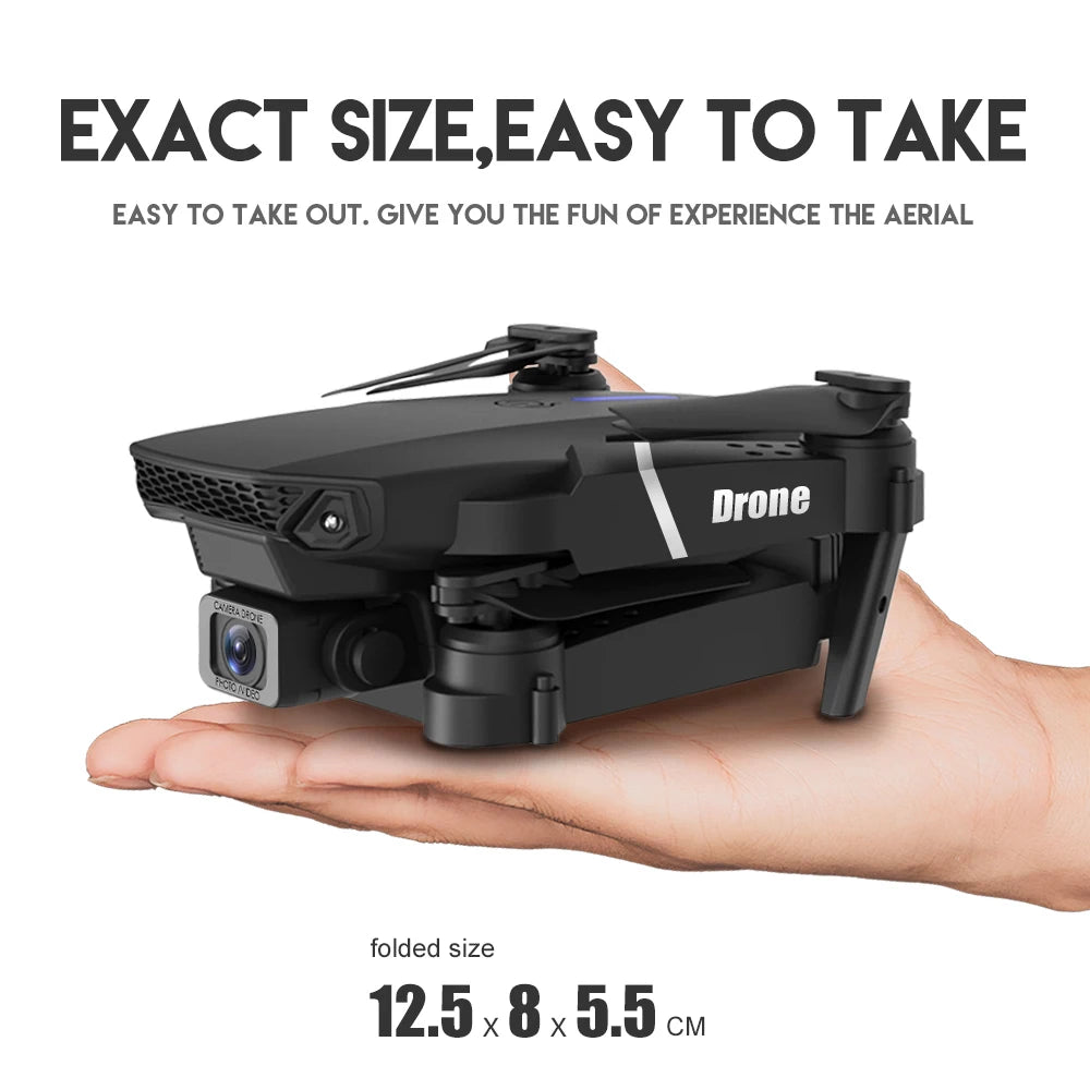 2024 E88Pro RC Drone 4K Professional with 1080p Wide Angle HD Camera Foldable Helicopter WIFI