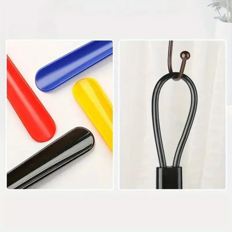 1pc Extra Long Flexible Plastic Shoe Horns No Bending Required Durable Shoe Spoons