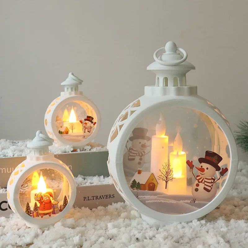 Christmas Decorations Retro Night Lights, Window Ornaments