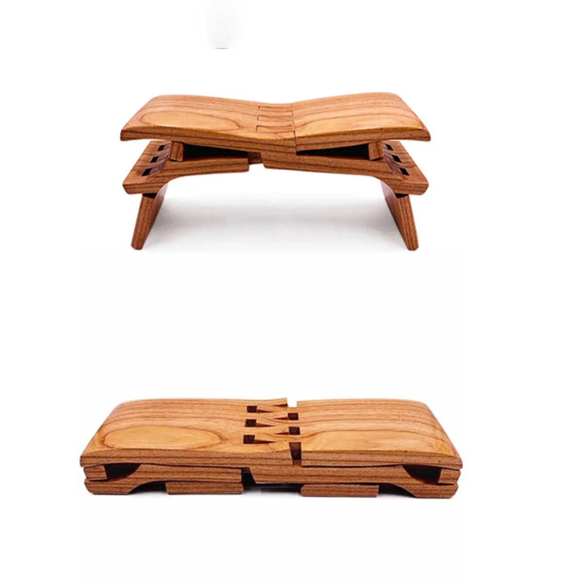 Luban-Solid Wood Folding Stool, Whole Wood, Board-Free, Multi-Functional, Small