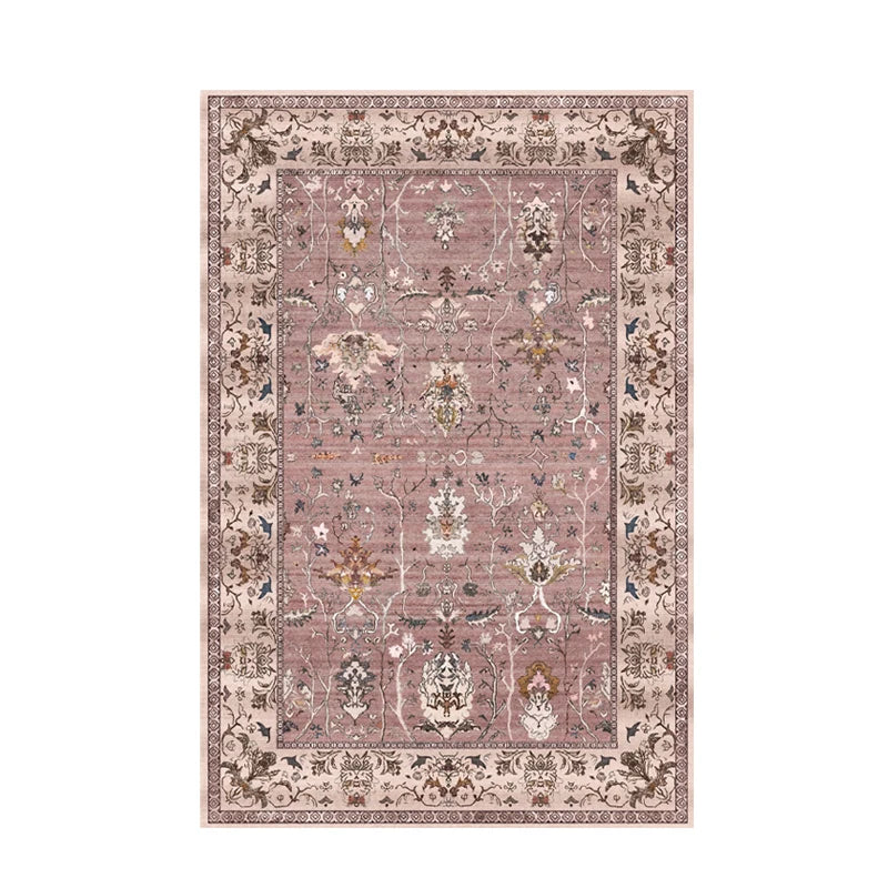 European Style Vintage Rugs for Large Areas, Living Room, Bedroom, Non-slip Rugs