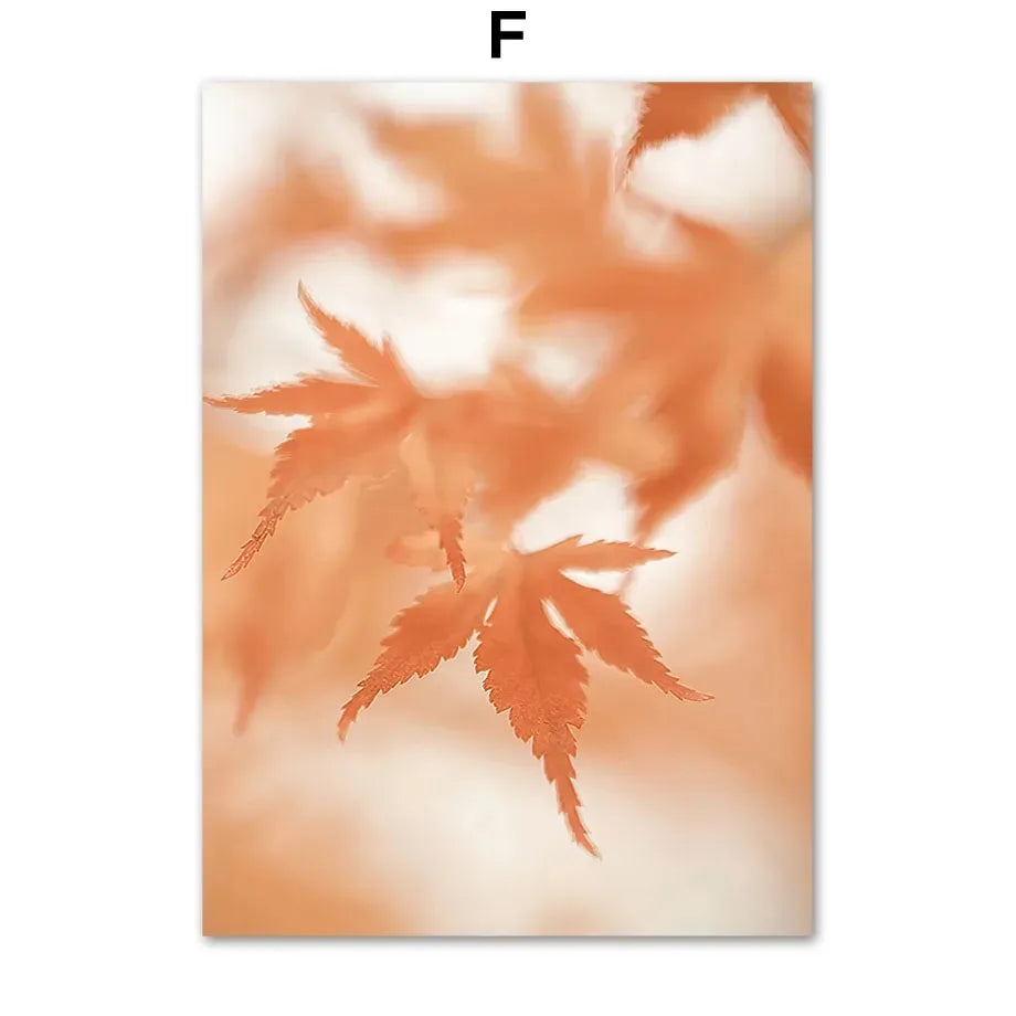 Wall Art Canvas Print Autumn Lake Sunshine Through Tree Maple