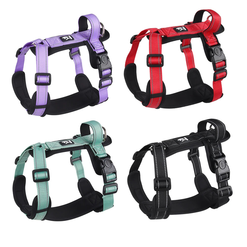 Anti-Escape Dog Harness Vest with Handle Reflective Small Medium French Bulldogs
