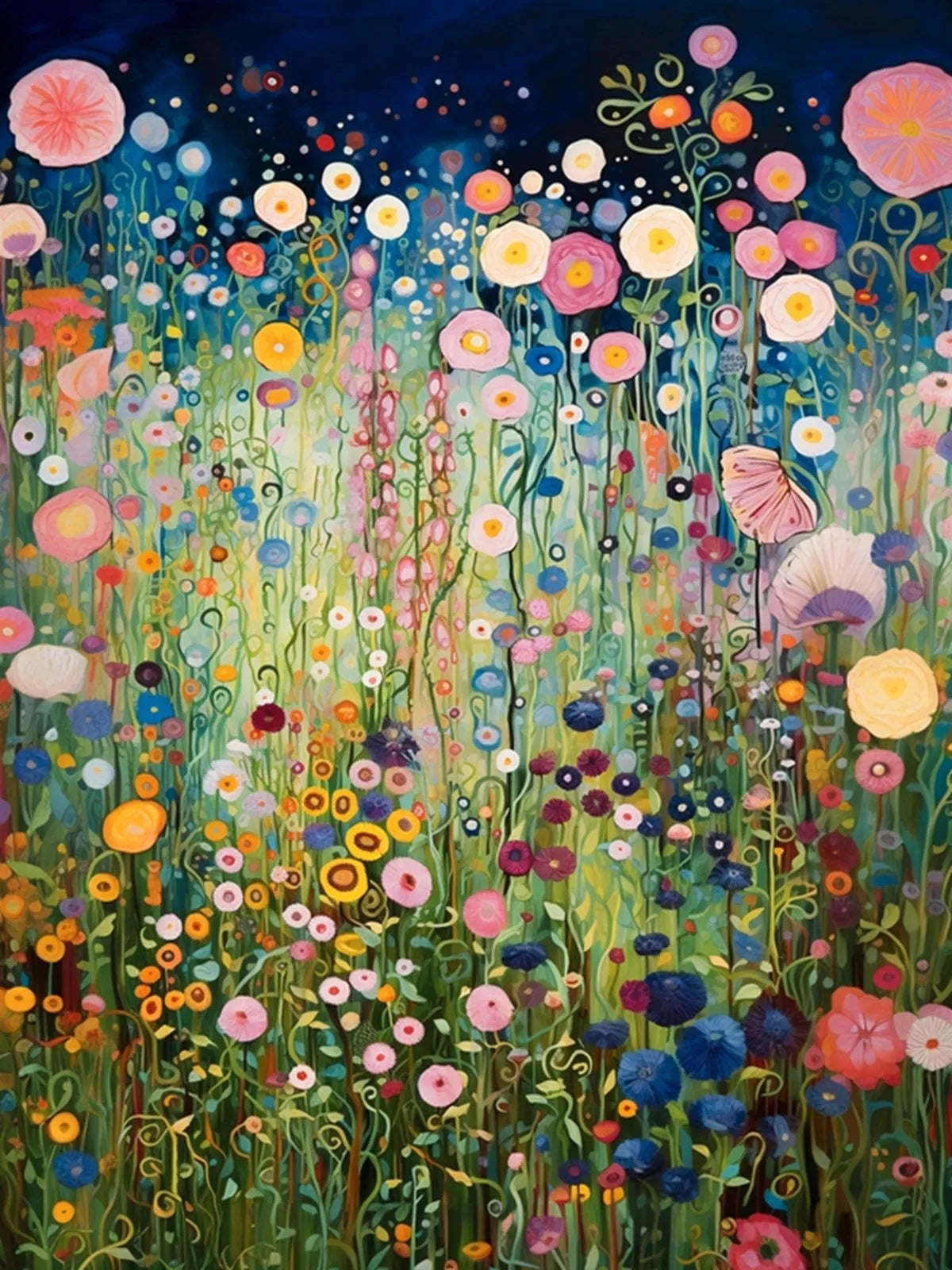 Beautiful Colorful Abstract Flower Canvas Poster Wall Art Pictures
