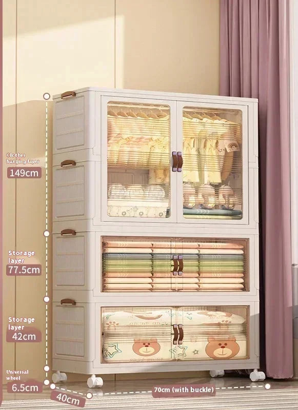 Baby's Bedroom Closets Wardrobe Transparent Stable