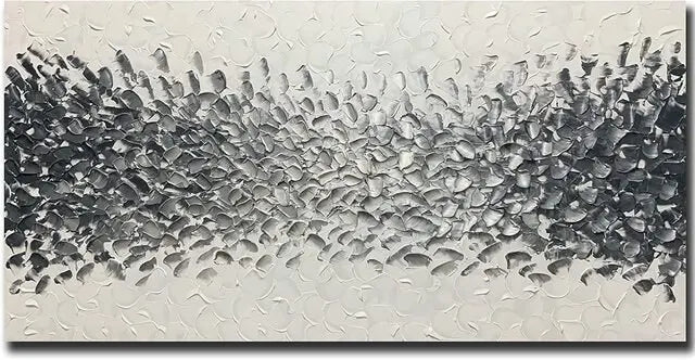 Hand Painted Abstract Colorful Canvas Textured