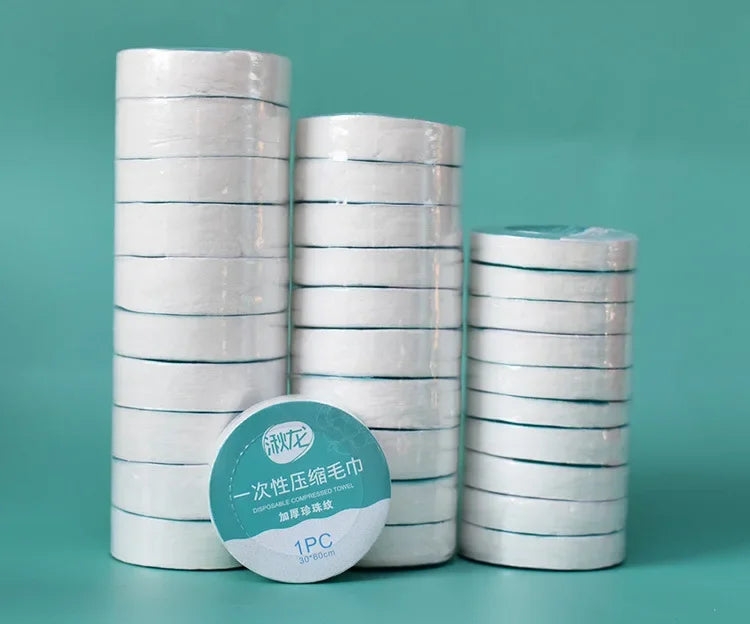 10PCS Set Compressed Towel Travel Quick Dry Wash Cloth Washable