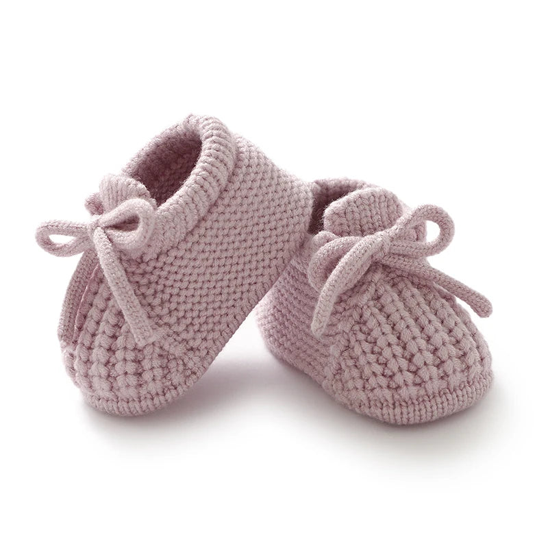 Baby Shoes Knitted Newborn Bed Footwear, 0-18m Infant Boys and Girls First Boots