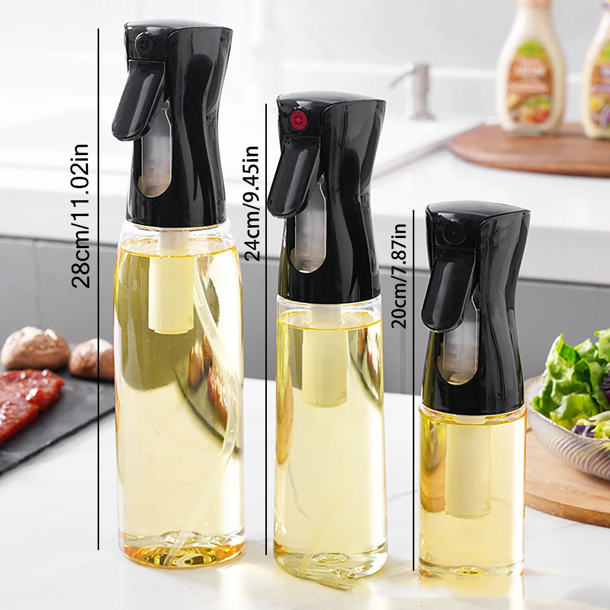 Kitchen Spray Bottle For Olive Oil And Condiments