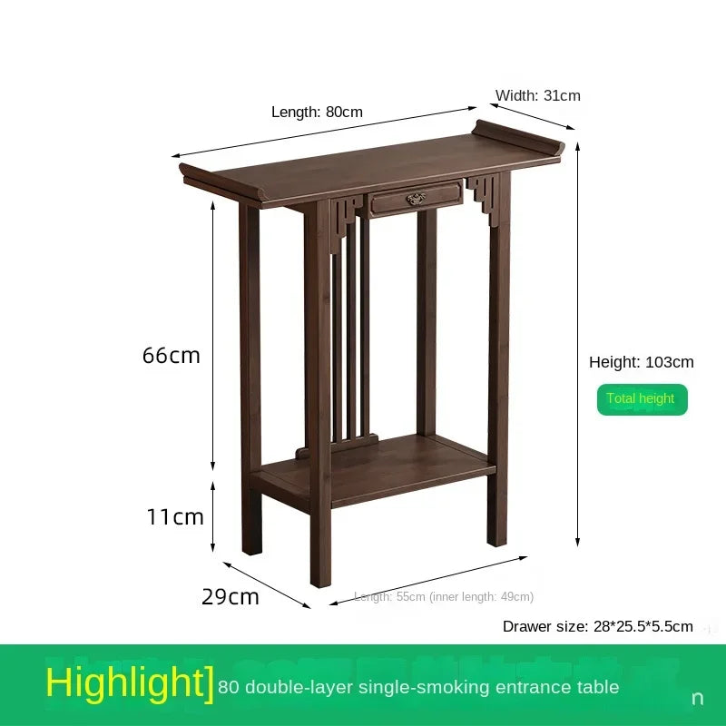Chinese-Style Foyer or Entrance table, Bamboo and solid Wood