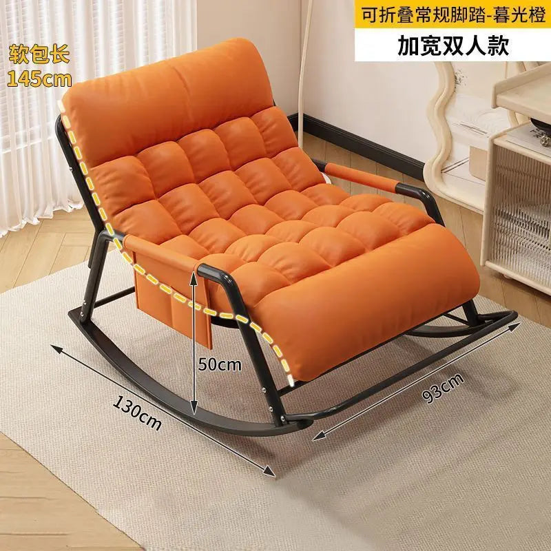 Recliner Rocking Chair, Sitting and Sleeping, Dual Purpose