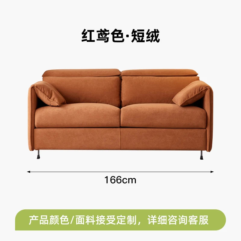 Nordic Small Sleeper Sofa, Foldable for Bedroom, Living Room