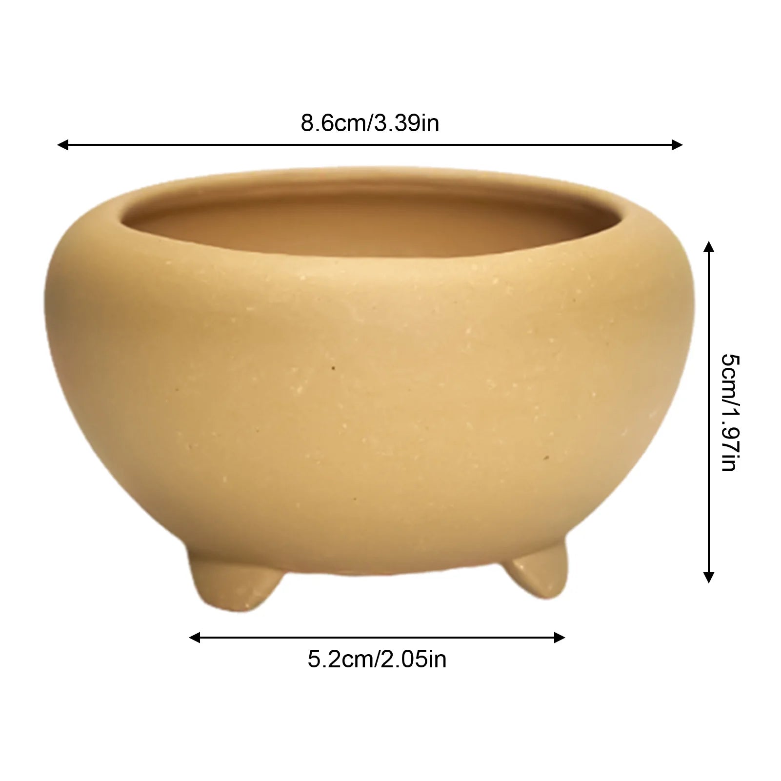 Ceramic Garden Planter Round with Hole Indoor Outdoor