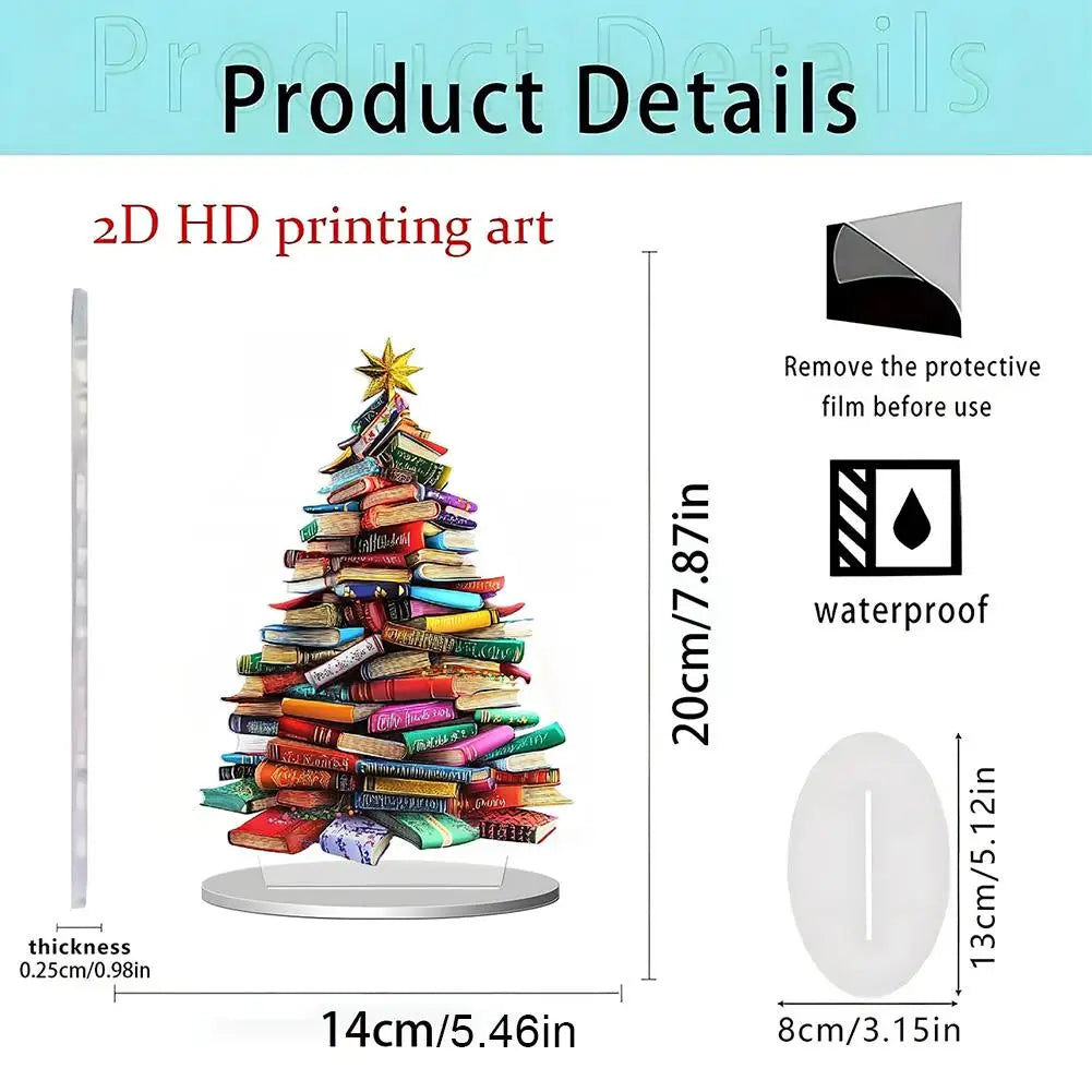 Christmas Theme Book Acrylic Ornaments