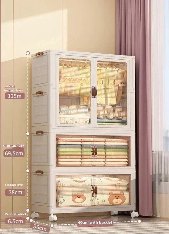 Baby's Bedroom Closets Wardrobe Transparent Stable