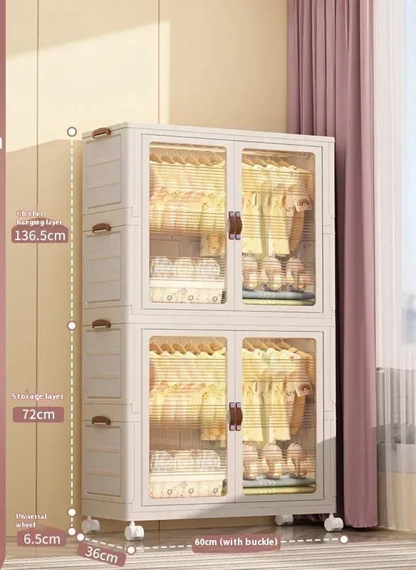 Baby's Bedroom Closets Wardrobe Transparent Stable