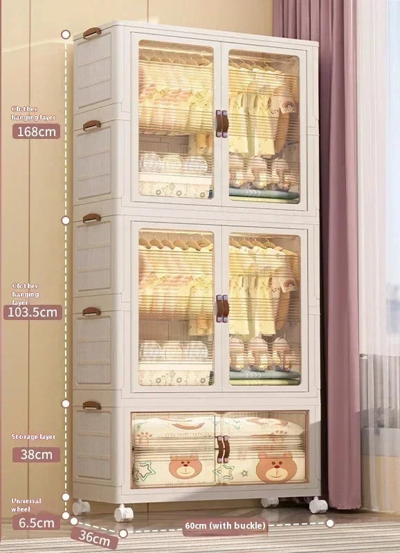 Baby's Bedroom Closets Wardrobe Transparent Stable