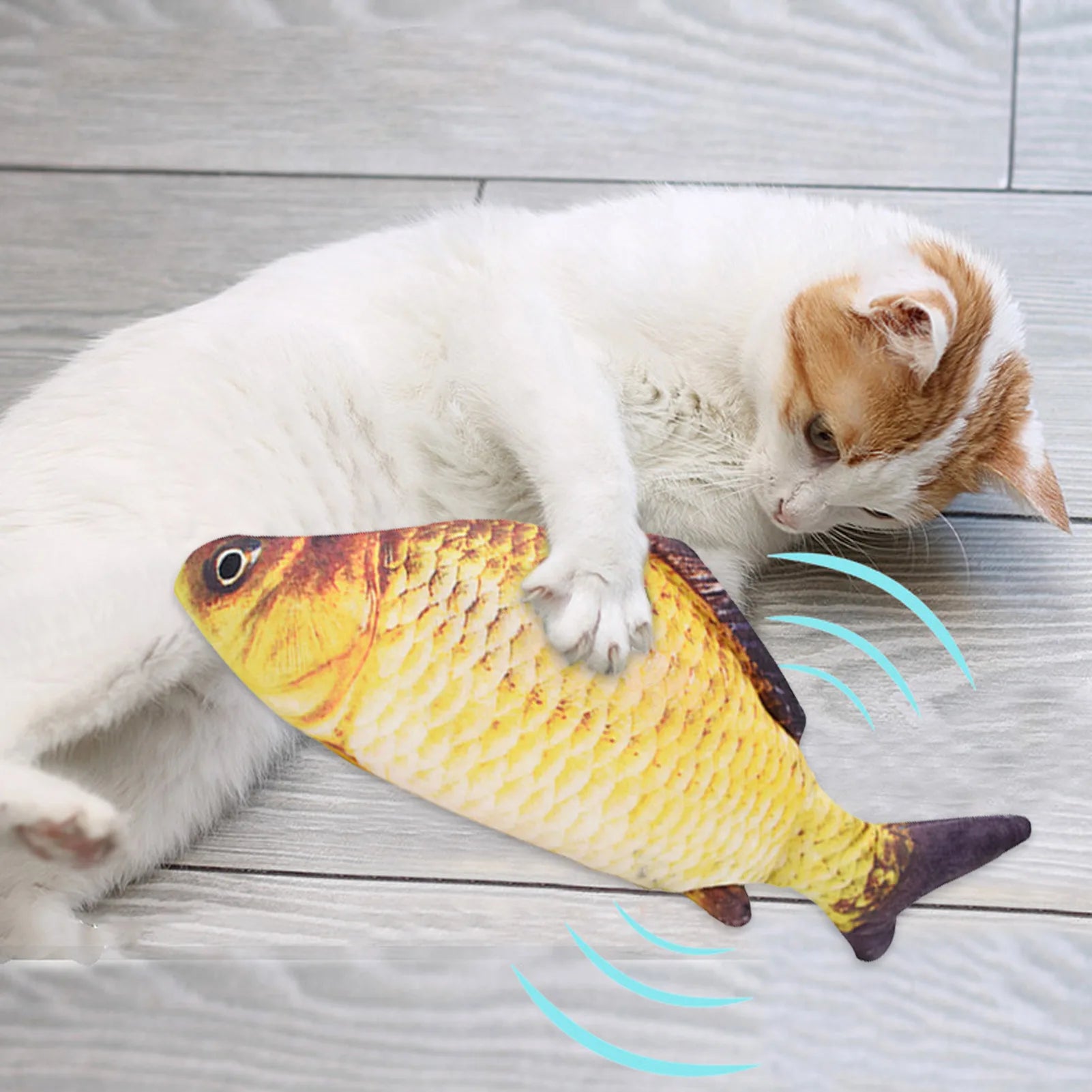 Interactive Electric Floppy Fish Toy For Cats & Dogs, USB Charged
