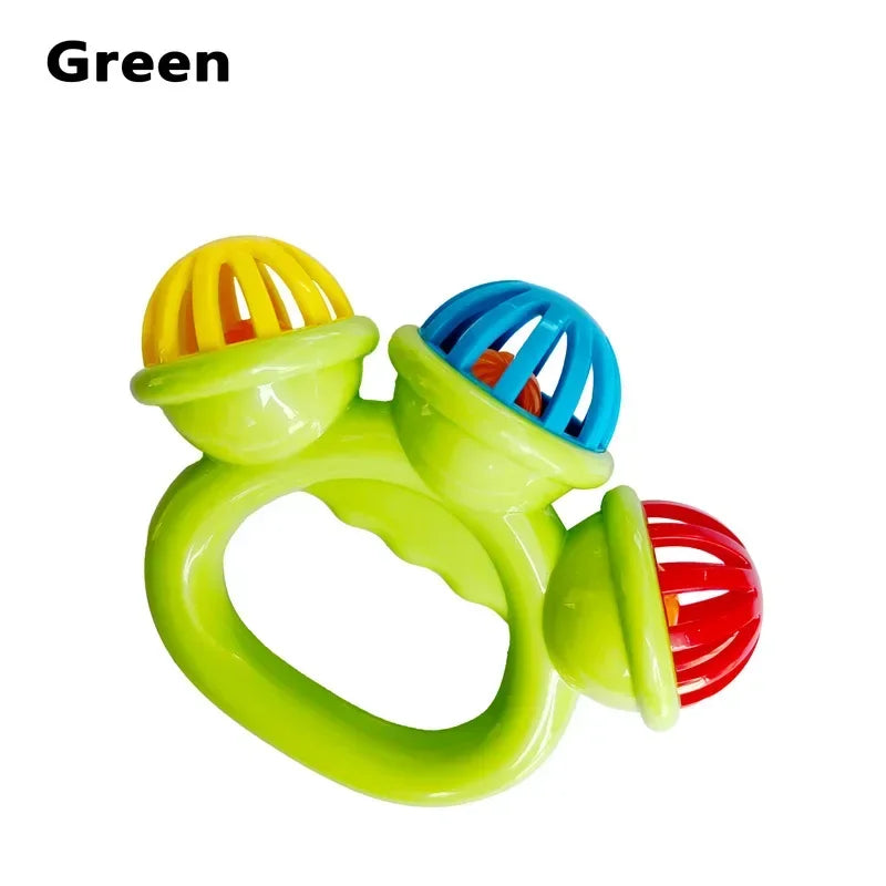 1/4pcs Newborn Hand Rattle, Grasping Hand Toy. Made of Safety Material