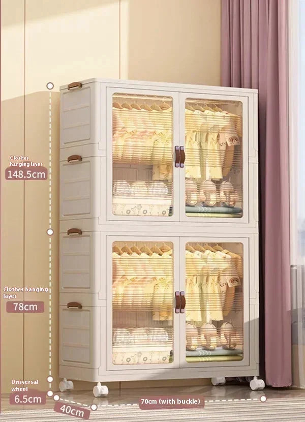 Baby's Bedroom Closets Wardrobe Transparent Stable