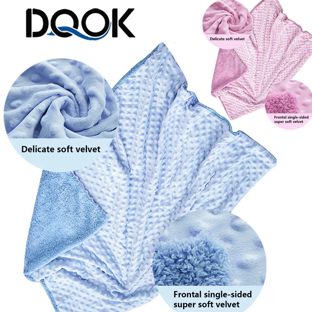 Baby Blanket & Swaddling For Newborn, Soft Thermal Fleece Blanket, Cotton