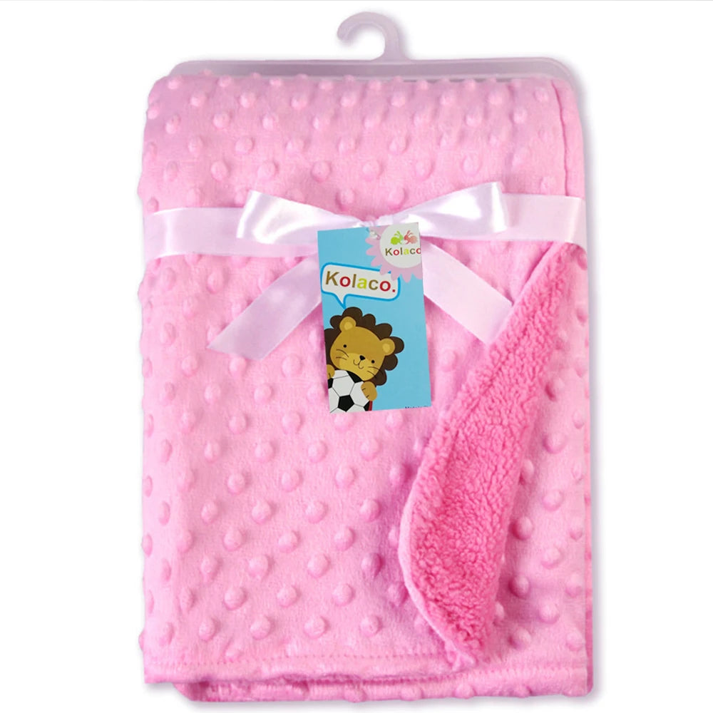 Baby Blanket & Swaddling For Newborn, Soft Thermal Fleece Blanket, Cotton